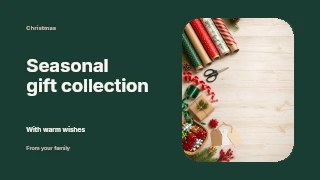 Seasonal gift collection youtube thumbnail template · Horizontal photo dialogue