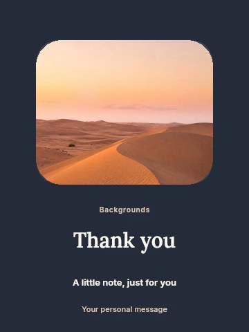 Travel story presentation greeting card template