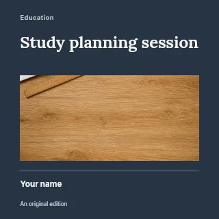Minimalist study desk with tablet and stationery in Study planning session · Title & photograph
