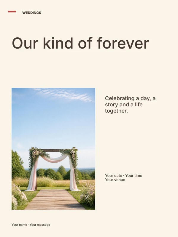 Wedding photo keepsake