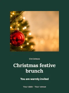 Christmas festive brunch · Picture window