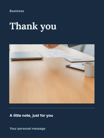 Professional portfolio launch greeting card template