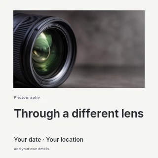 Photography portfolio feature social media post template · Gallery editorial
