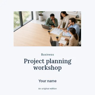 Project planning workshop podcast cover template · Picture window