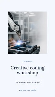 Industrial robotic arm welding metal frame in Creative coding workshop · Picture window