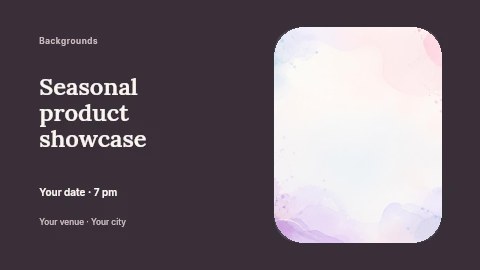 Seasonal product showcase banner template