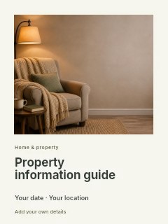 Property information guide invitation template · Gallery editorial