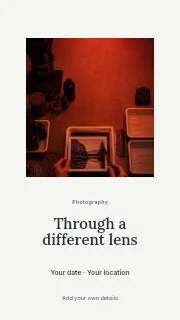 Photography portfolio feature instagram story template · Picture window