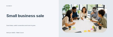 Small business sale banner template