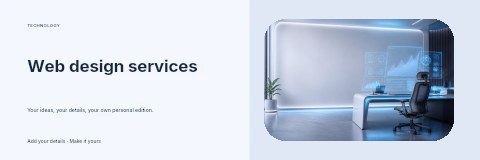 Web design services banner template