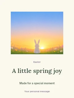Easter photo greeting poster template · Picture window