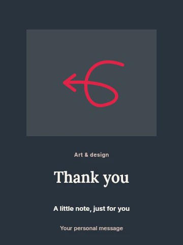 West loop arrow · open head in Art exhibition opening greeting card template