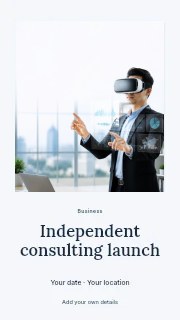 Independent consulting launch instagram story template · Quiet photo gallery