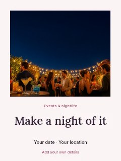 Evening event photo invitation template · Quiet photo gallery