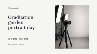 Graduation garden portrait day youtube thumbnail template · Horizontal photo dialogue