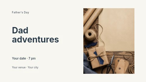 Dad adventures banner template