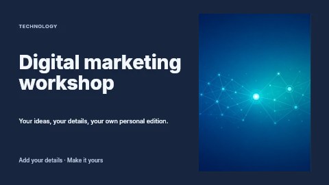 Digital marketing workshop youtube thumbnail template