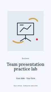 Business presentation board · Duotone in Team presentation practice lab instagram story · Picture window