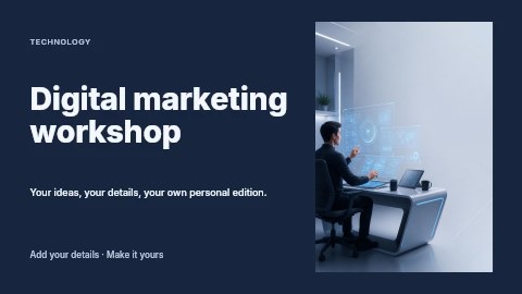 Digital marketing workshop youtube thumbnail template