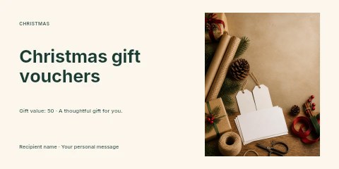 Christmas gift vouchers gift voucher template