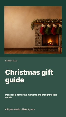 Christmas gift guide instagram story template