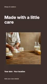 Cheesemaker shaping fresh cheese in Handmade photo showcase · Modern programme