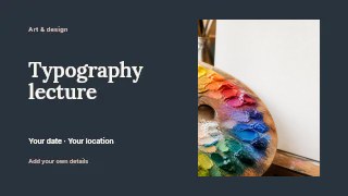 Typography lecture youtube thumbnail template · Horizontal photo dialogue