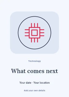 Microprocessor chip · Medallion in Technology photo presentation · Picture window