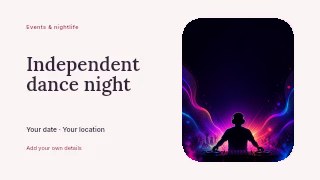 Silhouetted DJ with Vibrant Neon Light Waves in Independent dance night · Horizontal photo dialogue