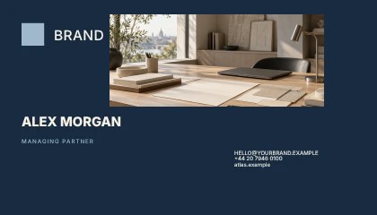 Corporate business · Modern business card template