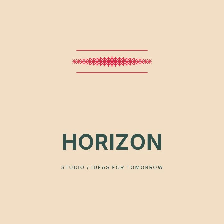 Fan divider · 21 motifs in a tapered in Horizon studio · Illustrated logo