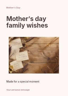 Mother’s Day family wishes flyer template · Modern programme