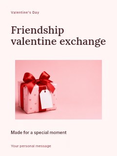 Friendship Valentine exchange · Modern programme