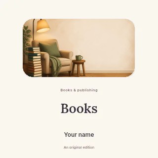 Books podcast cover template · Picture window