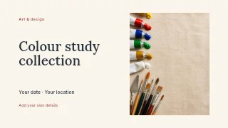 Colour study collection youtube thumbnail template · Horizontal photo dialogue