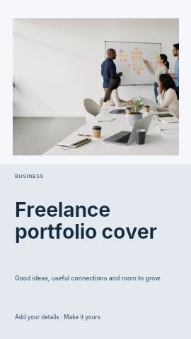 Freelance portfolio cover instagram story template