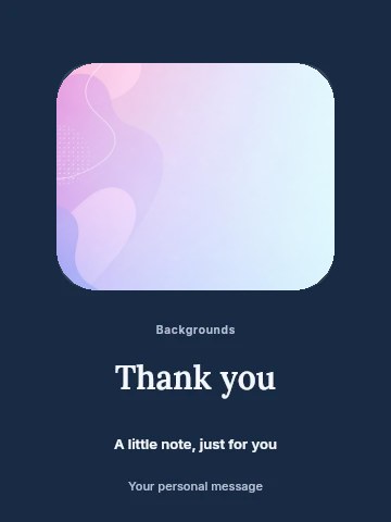 Soft pastel gradient abstract background in Family photo keepsakes greeting card template