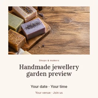 Handmade Lavender Soap and Skincare Set in Handmade jewellery garden preview social media post · Quiet photo gallery