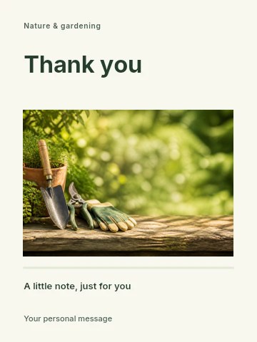 Plant swap greeting card template