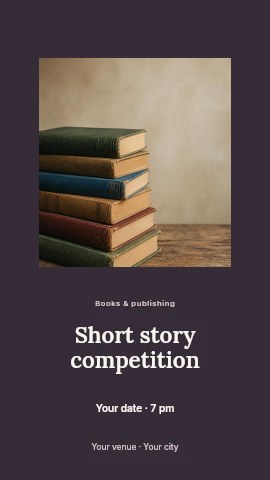 Short story competition instagram story template
