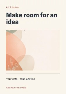 Abstract background photo design flyer template · Title & photograph