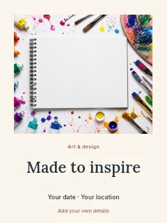 Creative photo showcase poster template · Quiet photo gallery