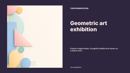 Geometric art exhibition · Spotlight