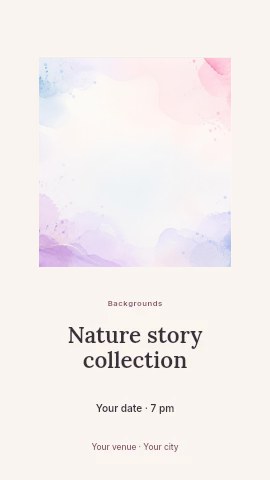 Nature story collection instagram story template