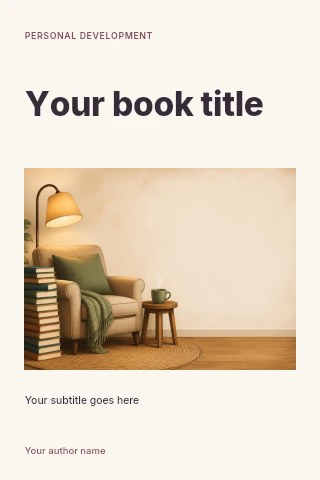 Personal development book cover template