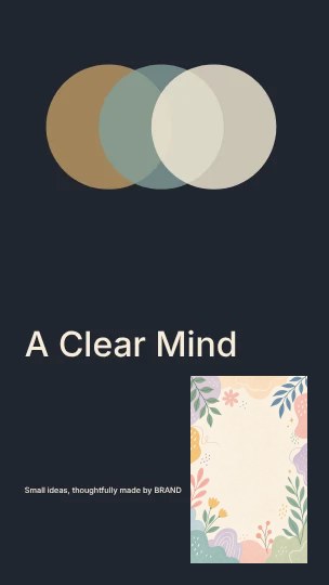 A Clear Mind · Orbit phone wallpaper template