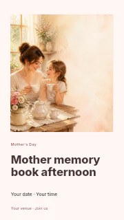 Mother memory book afternoon instagram story template · Gallery editorial