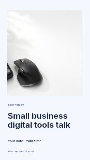 minimalist workspace with keyboard and mouse in Small business digital tools talk instagram story · Gallery editorial