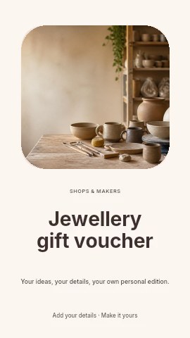 Jewellery gift voucher instagram story template