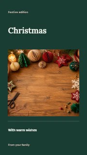 Christmas instagram story template · Title & photograph